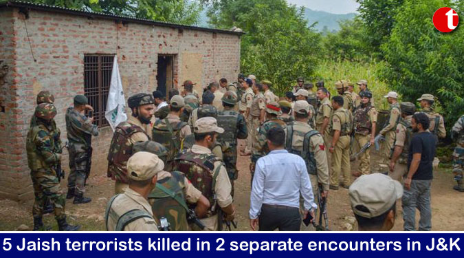 5 Jaish terrorists killed in 2 separate encounters in J&K