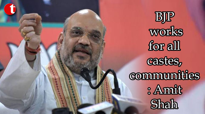 BJP works for all castes, communities: Amit Shah