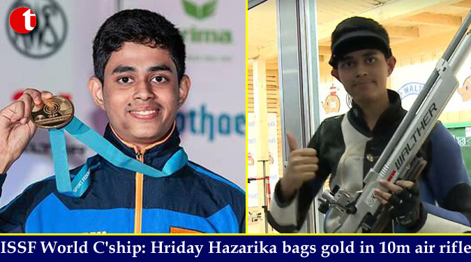 ISSF World C'ship: Hriday Hazarika bags gold in 10m air rifle