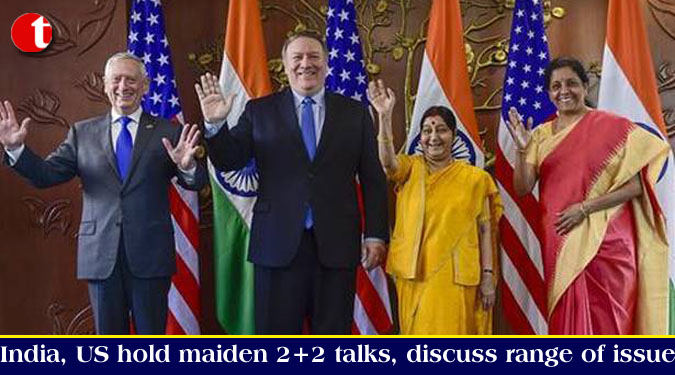 India, US hold maiden 2+2 talks, discuss range of issue