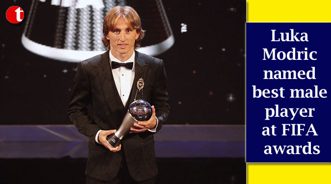 Luka Modric named best male player at FIFA awards