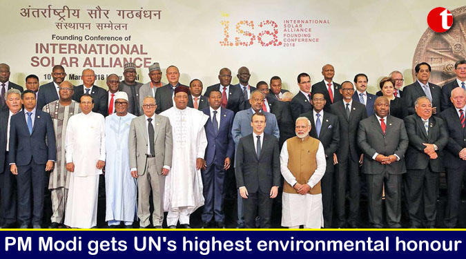 PM Modi gets UN's highest environmental honour