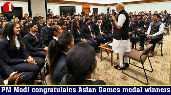 PM Modi congratulates Asian Games medal winners