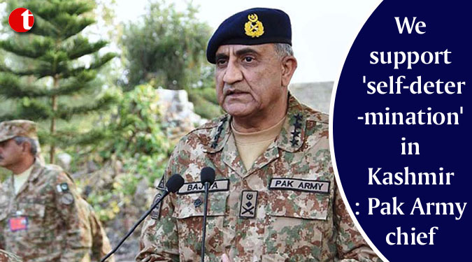 We support 'self-determination' in Kashmir: Pak Army chief