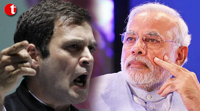 Rahul hits out at Modi, says country being divided