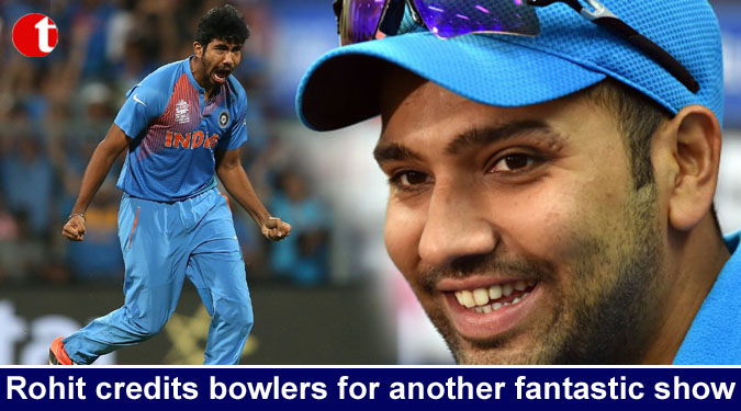 Rohit credits bowlers for another fantastic show