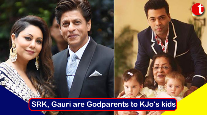 SRK, Gauri are Godparents to Karan Johar’s kids