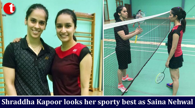 Shraddha Kapoor looks her sporty best as Saina Nehwal