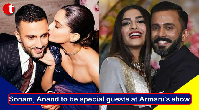 Sonam, Anand to be special guests at Armani's show in Milan