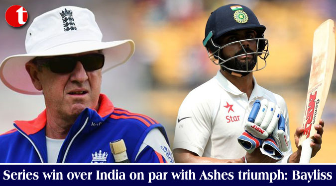Series win over India on par with Ashes triumph: Bayliss