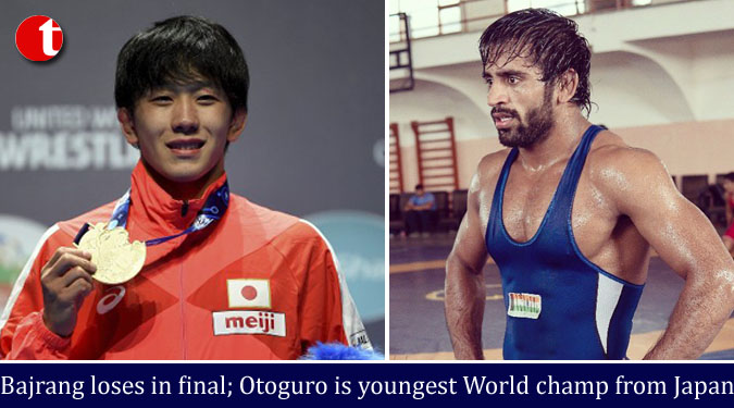 Bajrang loses in final; Otoguro is youngest World champ from Japan