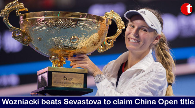 Wozniacki beats Sevastova to claim China Open title