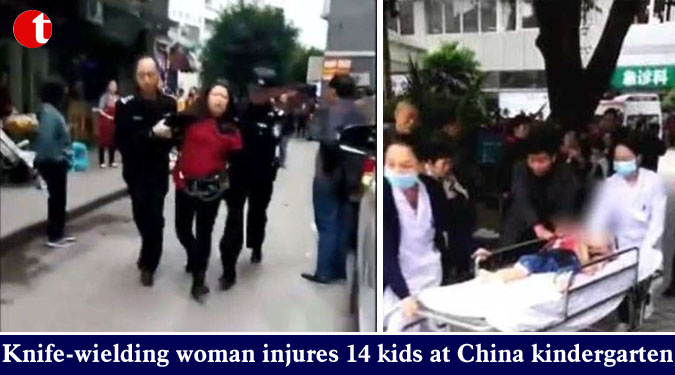 Knife-wielding woman injures 14 kids at China kindergarten