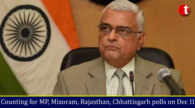 Counting for MP, Mizoram, Rajasthan, Chhattisgarh polls on Dec 11