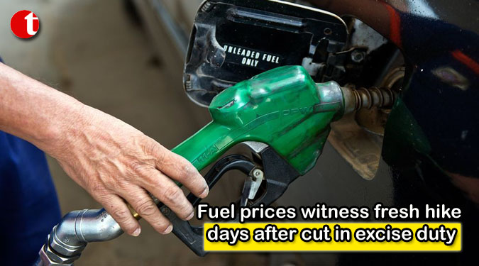 Fuel prices witness fresh hike days after cut in excise duty
