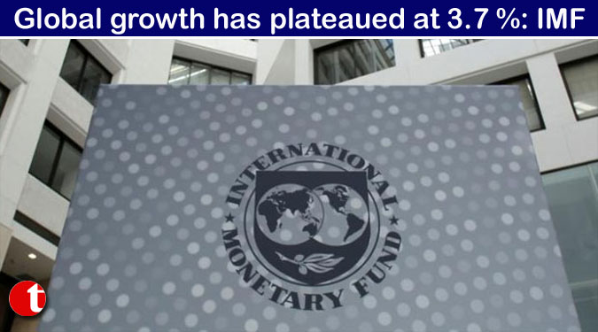 Global growth has plateaued at 3.7 %: IMF