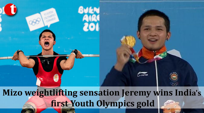 Mizo weightlifting sensation Jeremy wins India's first Youth Olympics gold