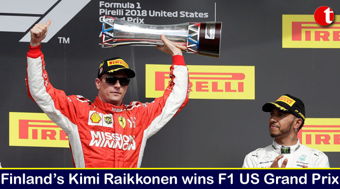 Finland’s Kimi Raikkonen wins F1 US Grand Prix