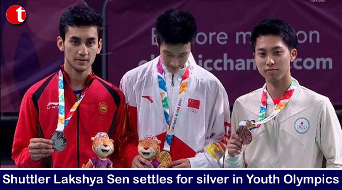 Shuttler Lakshya Sen settles for silver in Youth Olympics