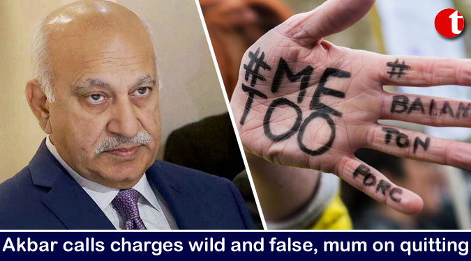 Akbar calls charges wild and false, mum on quitting