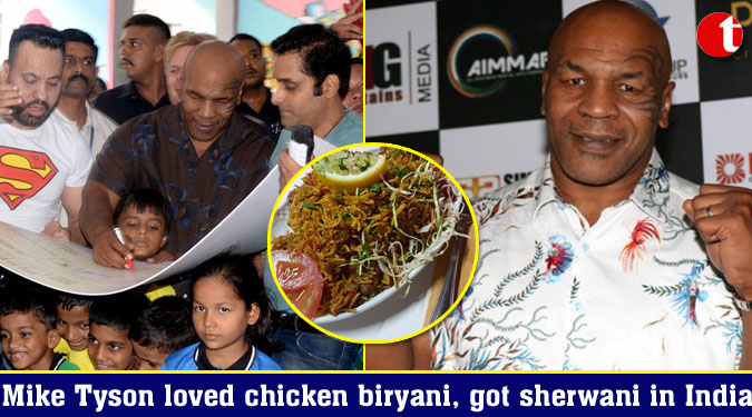 Mike Tyson loved chicken biryani, got sherwani in India