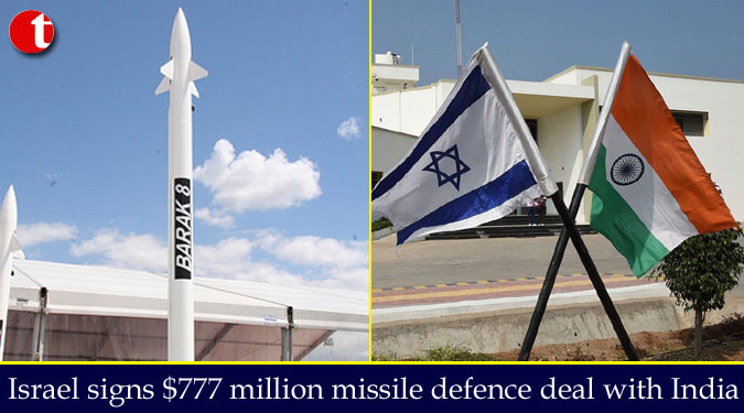 Israel signs $777 million missile defence deal with India