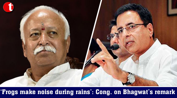 ‘Frogs make noise during rains’: Cong. on Bhagwat’s remark