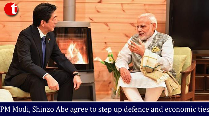 PM Modi, Shinzo Abe agree to step up defence and economic ties