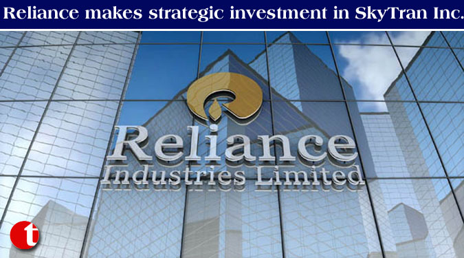 Reliance makes strategic investment in SkyTran Inc.