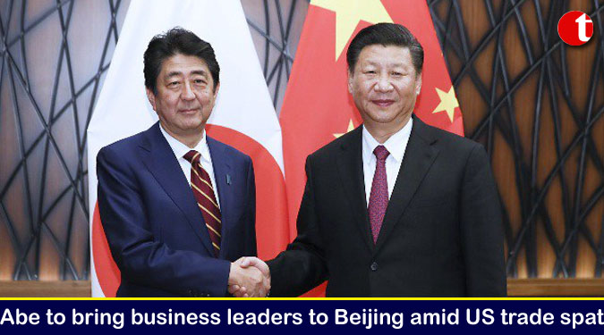 Abe to bring business leaders to Beijing amid US trade spat