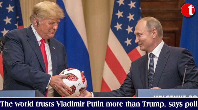 The world trusts Vladimir Putin more than Trump, says poll