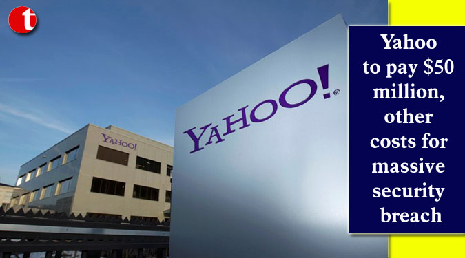 Yahoo to pay $50 million, other costs for massive security breach