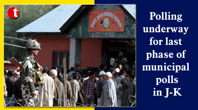 Polling underway for last phase of municipal polls in J-K