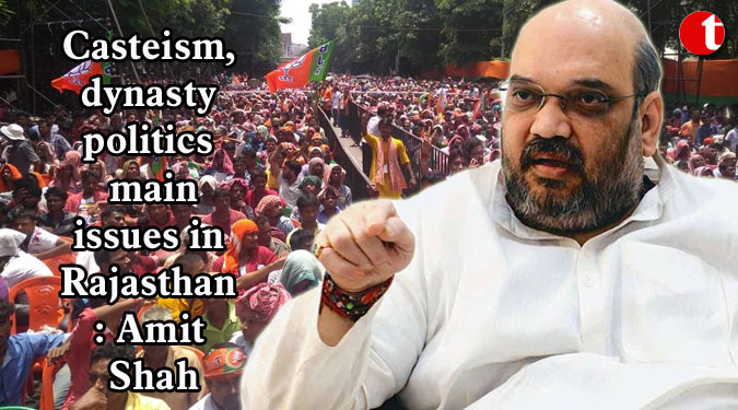 Casteism, dynasty politics main issues in Rajasthan: Amit Shah