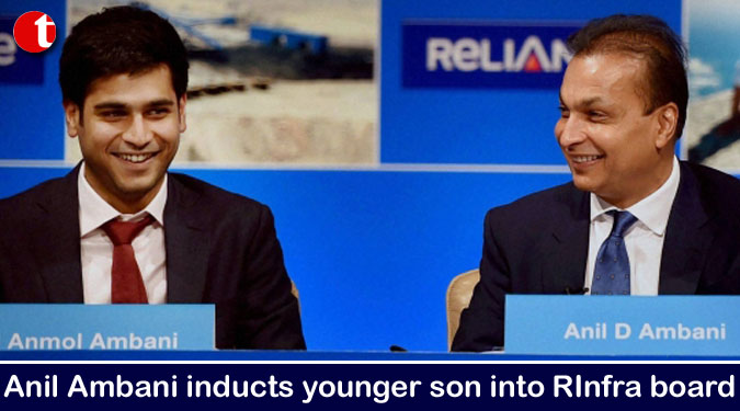 Anil Ambani inducts younger son into RInfra board