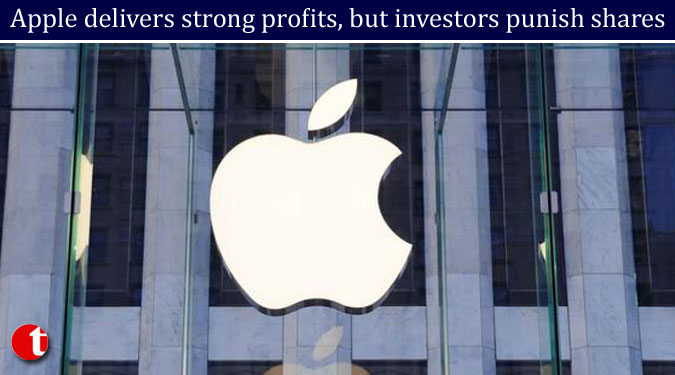 Apple delivers strong profits, but investors punish shares