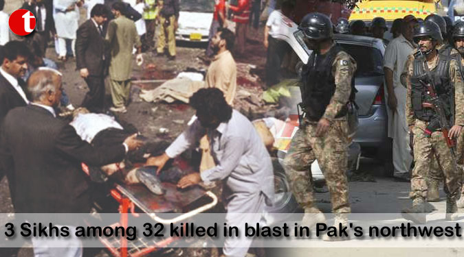 3 Sikhs among 32 killed in blast in Pak’s northwest