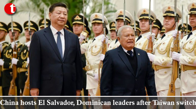 China hosts El Salvador, Dominican leaders after Taiwan switch