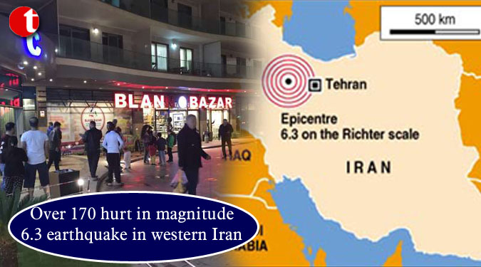 Over 170 hurt in magnitude 6.3 earthquake in western Iran