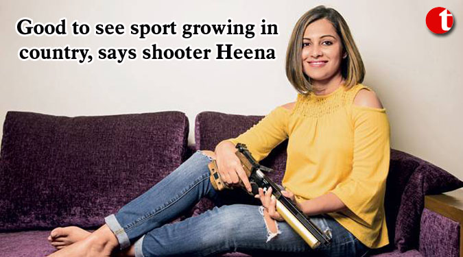 Good to see sport growing in country, says shooter Heena
