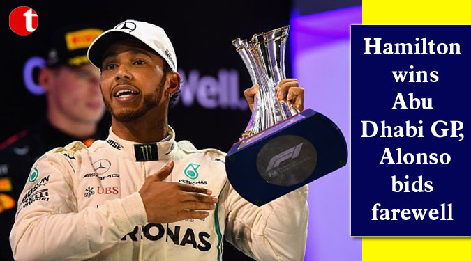 Hamilton wins Abu Dhabi GP, Alonso bids farewell