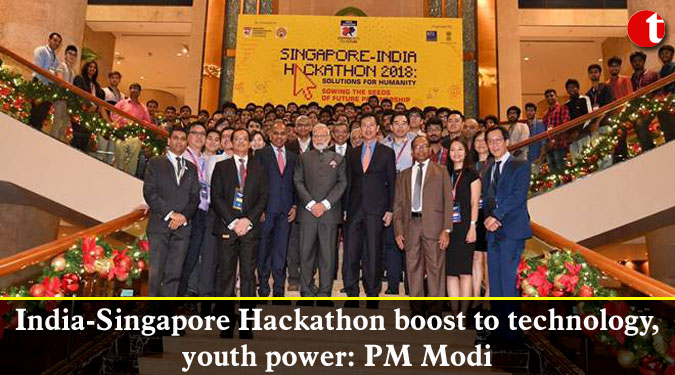 India-Singapore Hackathon boost to technology, youth power: PM Modi