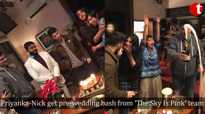 Priyanka-Nick get pre-wedding bash from ‘The Sky Is Pink’ team