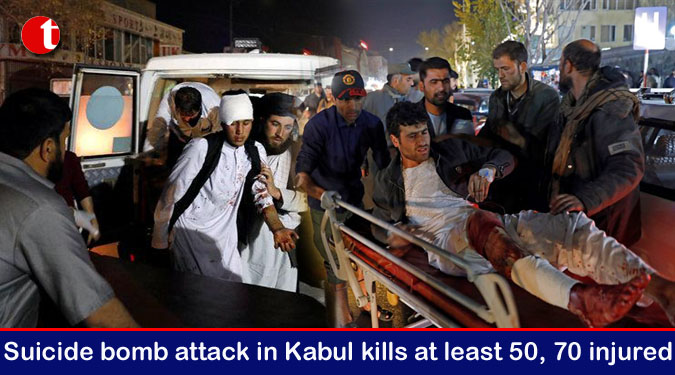 Suicide bomb attack in Kabul kills at least 50, 70 injured