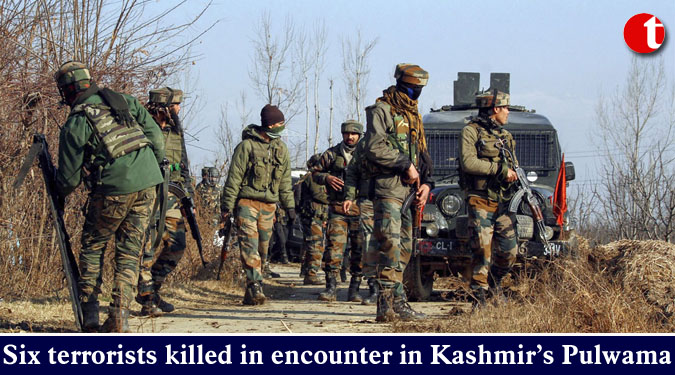 Six terrorists killed in encounter in Kashmir’s Pulwama