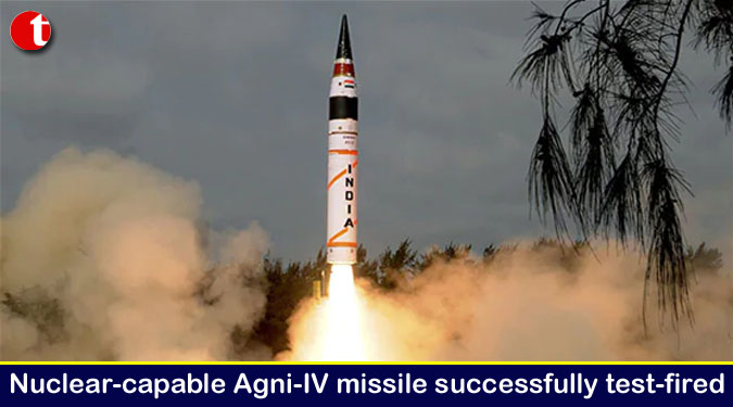 Nuclear-capable Agni-IV missile successfully test-fired