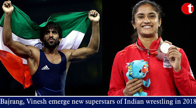 Bajrang, Vinesh emerge new superstars of Indian wrestling in 2018