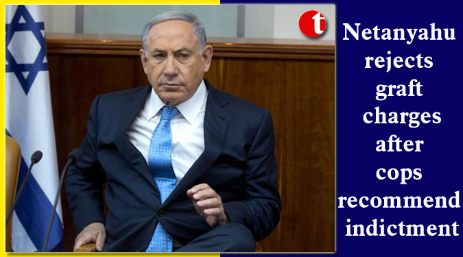Netanyahu rejects graft charges after cops recommend indictment