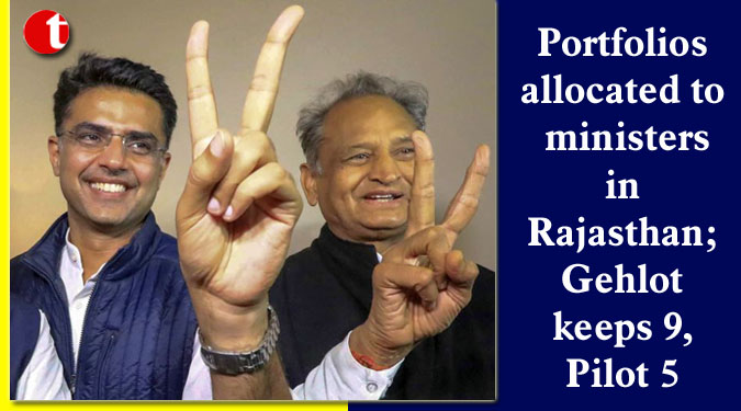Portfolios allocated to ministers in Rajasthan; Gehlot keeps 9, Pilot 5