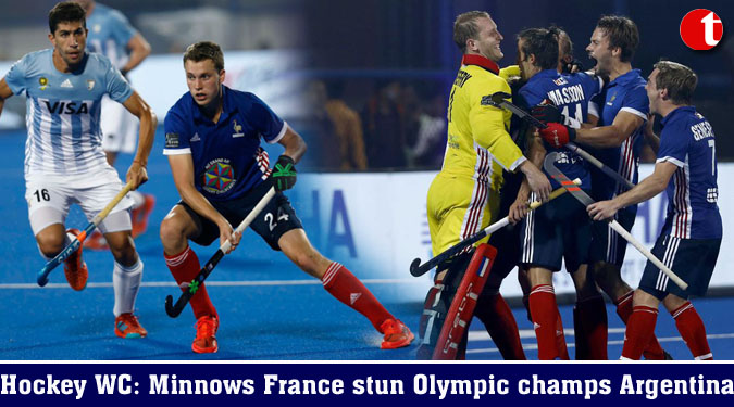 Hockey WC: Minnows France stun Olympic champs Argentina